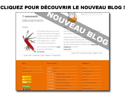 cliquez pour d�couvrir le nouveau blog